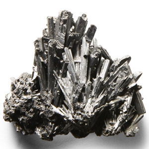 Natural History - Historic Stibnite Crystal Formation