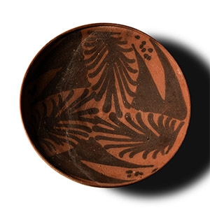 Nabataean Decorated Red Pottery Bowl