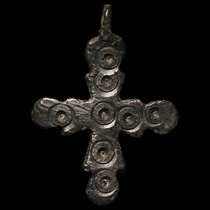 Byzantine Bronze Cross Pendant