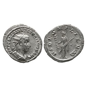 Ancient Roman Imperial Coins - Gordian III - Fides Militum AR Antoninianus