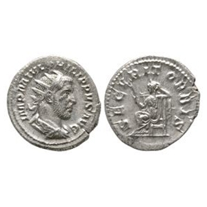 Ancient Roman Imperial Coins - Philip I - Securitas AR Antoninianus