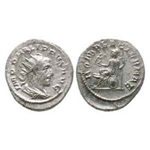 Ancient Roman Imperial Coins - Philip I - Roma AR Antoninianus