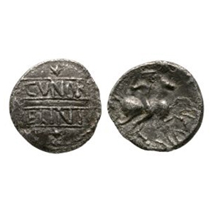 Celtic Iron Age Coins - Catuvellauni - Cunobelin - CVNO BELI - Horseman AR Unit