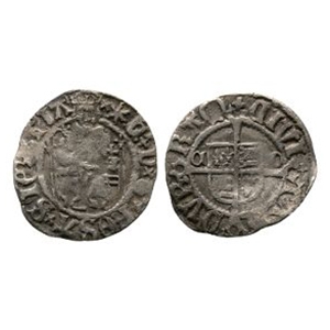 English Medieval Coins - Henry VIII - Archbishop Tunstall - AR Sovereign Penny