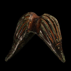 Iron Age Celtic Bronze Moustache Chape