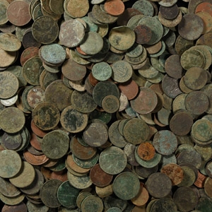 English Milled Coins - Bronze and Other Mixed Coin Group [373]