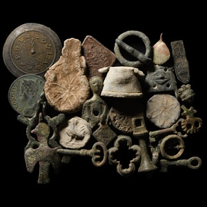 Medieval and Later Bronze and Lead Artefact Group