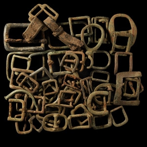 Post Medieval and Later Bronze Buckle Group