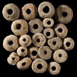 Medieval Lead Spindle Whorl Weight Group