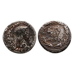 Ancient Roman Imperial Coins - Claudius - Romano-British Imitation - SPQR Plated Denarius