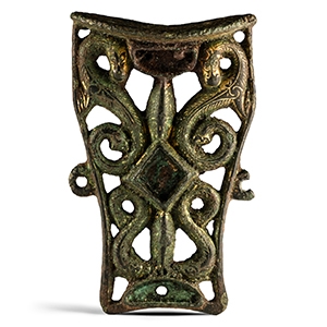 The Bassetlaw Hiberno-Saxon Gilt Bronze Mount with Dragons