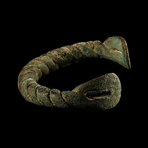 Viking Age Twisted Bronze Bracelet