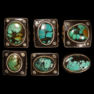 Turquoise Set Ring Group