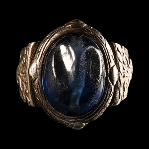 Ring with Blue Bead