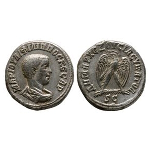 Ancient Roman Provincial Coins - Philip II - Antioch ad Orontem - Eagle Tetradrachm