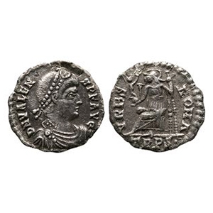 Ancient Roman Imperial Coins - Valens - Roma Siliqua
