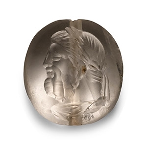 Rock Crystal Stamp Seal with Head