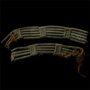 Viking Noblewomans Bronze Headdress Fragments