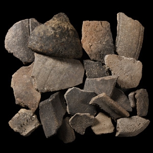 Anglo-Saxon Greyware Pottery Fragment Collection