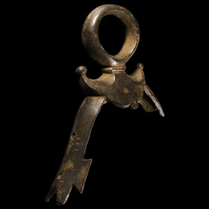 Large Romano-British Bronze Chariot Terret