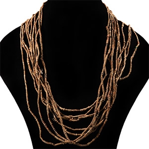African Terracotta Bead String Group