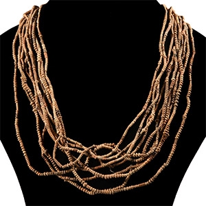 West African Terracotta Bead String Group