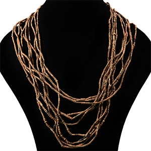 African Terracotta Bead String Group