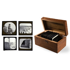 Historic Collection of Fourteen Original Slides of Egyptian Archaeological Sites