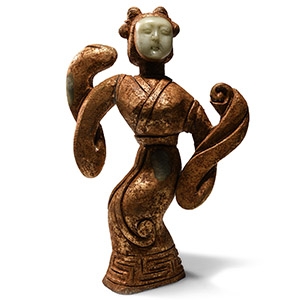 Chinese Gilt Serpentine Dancer