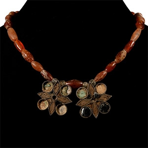 Elamite Silver Flower Pendant