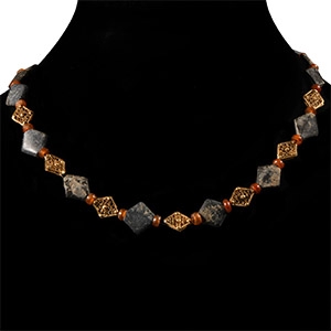 Sassanian Necklace with Gold Pendants