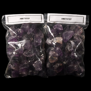 Natural History - Two Bags of Amethyst Crystal Chunks