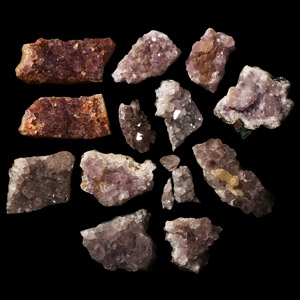 Natural History - Medium Amethyst Crystal Geode Section Group [11]