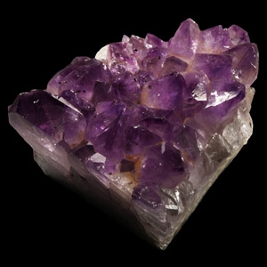 Natural History - Cut Amethyst Crystal Geode Segment