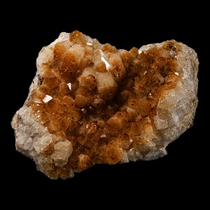 Natural History - Large Citrine Crystal Geode Display Section
