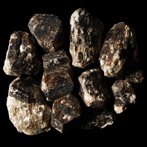 Natural History - Dravite Tourmaline Crystal Specimen Group [11]