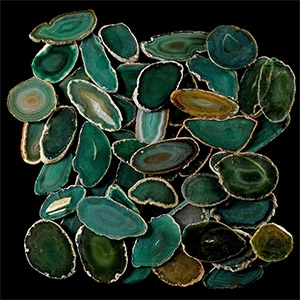 Natural History - Agate Crystal Cut and Polished Slice Group [50]