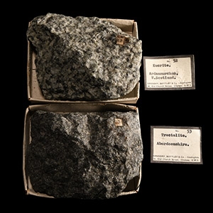 Natural History - Historic Boxed Troctolite and Eucrite Mineral Samples From Aberdeenshire and Ardnamurchan [2]