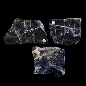 Natural History - Cut and Polished Sodalite Slab Group [3]