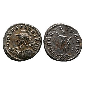 Ancient Roman Imperial Coins - Probus - Hercules Billon AR Antoninianus