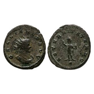 Ancient Roman Imperial Coins - Gallienus - Sol Billon AR Antoninianus