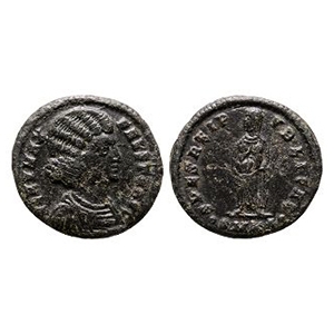 Ancient Roman Imperial Coins - Fausta - Holding Children AE Follis