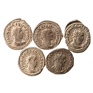Ancient Roman Imperial Coins - Mixed Gallienus Billon AR Antoninianus Group [5]