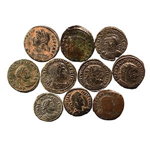 Ancient Roman Imperial Coins - Mixed Constantinian AE Group [10]