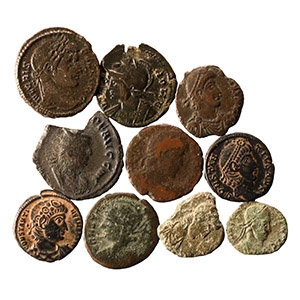 Ancient Roman Imperial Coins - Mixed Constantinian AE Group [10]
