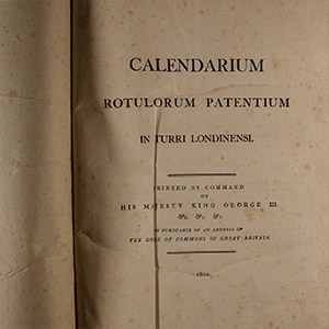 General Books - Calendar of Patent Rolls in the Tower of London