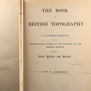 General Books - Anderson - The Book of British Topography