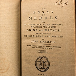Numismatic Books - Pinkerton - An Essay on Medals - Volumes I & II