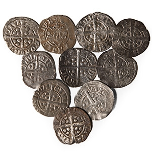 English Medieval Coins - Edward - AR Penny Group [10]