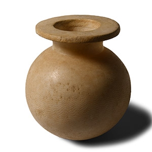 Egyptian Globular Alabaster Jar